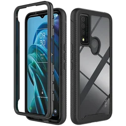TPU/PC Sky Case for TCL 30XE 5G Funda Capa Rugged Hybrid Shockproof Clear Shell Heavy Duty Phone Back Cover For TCL 30 XE 5G