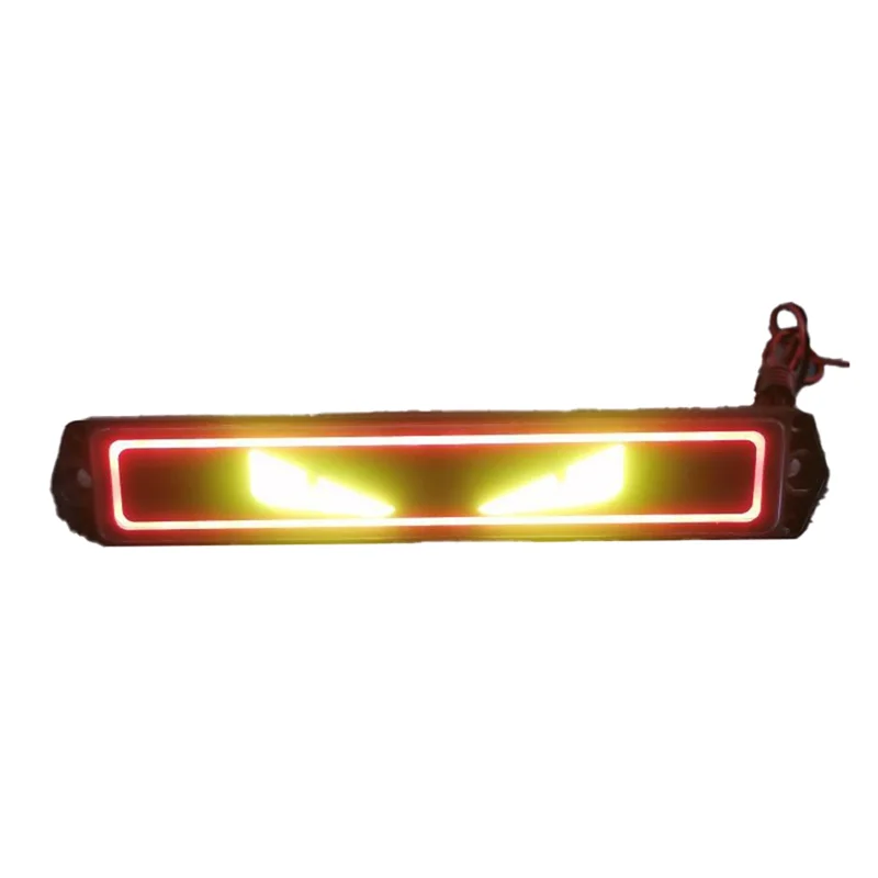 

LED Luminous Decoration Strip Car Modification Personalized Decorative Light Devil' S Eye Logo Medium Mesh Design