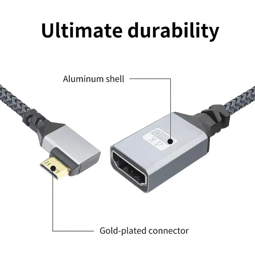 48gbps Data Transmission Cable Video Adapter Cable 4k High-quality 4k 60hz Mini Hdmi-compatible Cable for Laptop Camera