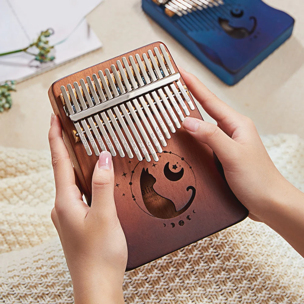 17 Keys Professional Kalimba Wooden Cute Instrument Kalimba Thumb Piano Musical Instrument for Music Lovers