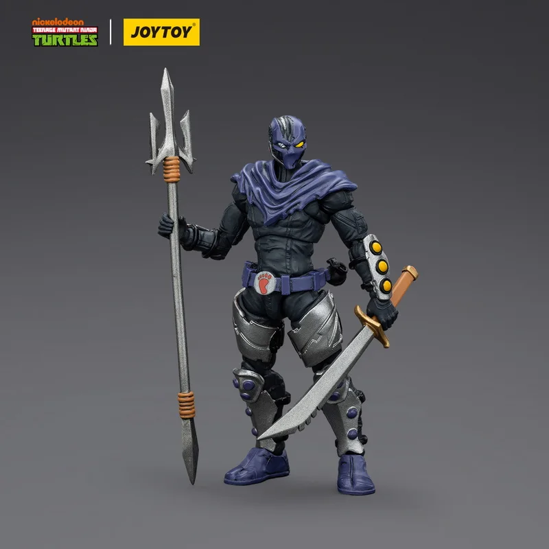 Joytoy 1/18 11.2Cm Teenage Mutant Ninja Turtles Tmnt Shredder Foot Clan Anime Action Figure Collectible Doll Model Toys Gift