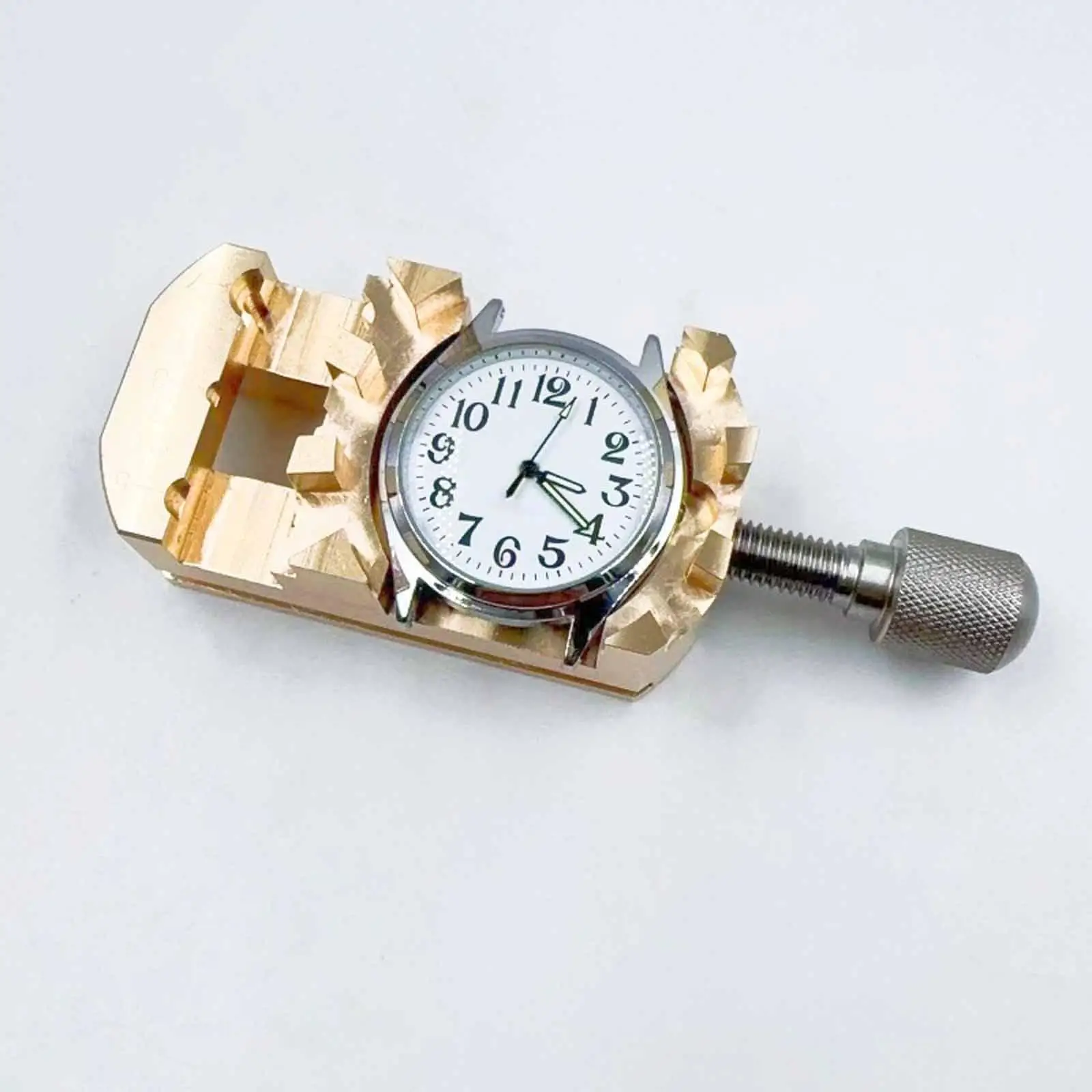

Mini Watch Bench Vise Clamp Watch Repair Tool Brass Professional Maintenance Flat Table Vice for Wristwatch Jewelry Adults