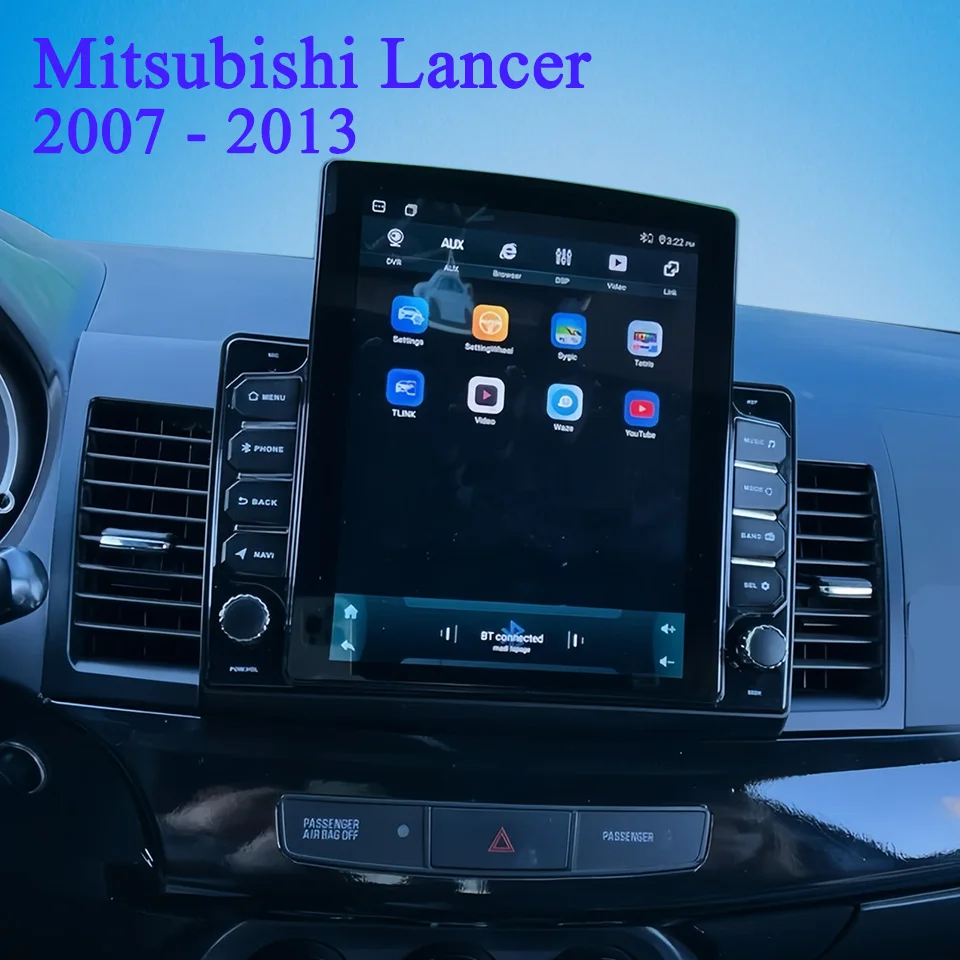 Para Mitsubishi Lancer 2007 - 2013 navegación GPS para coche vídeo automático Audio A/V sistema de entretenimiento DVD Cassette Carplay Android Auto