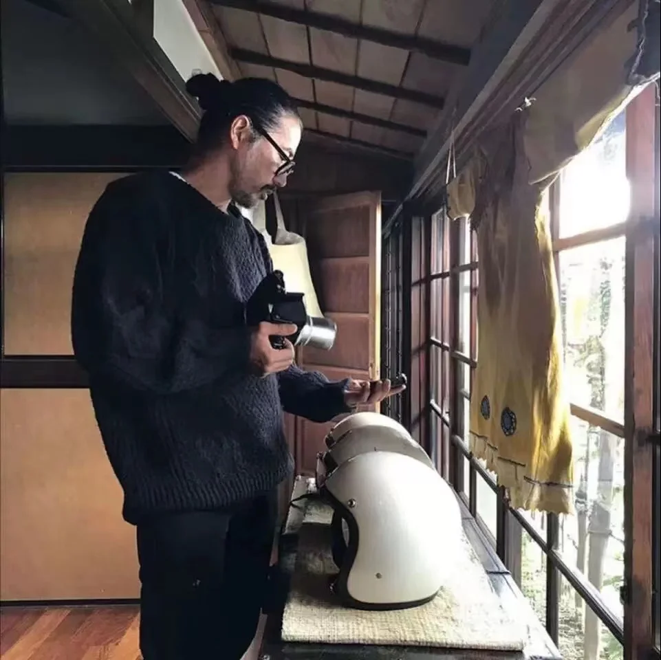 سترة VISIVM KOFU 20AW BOLLARD من الصوف المحبوك