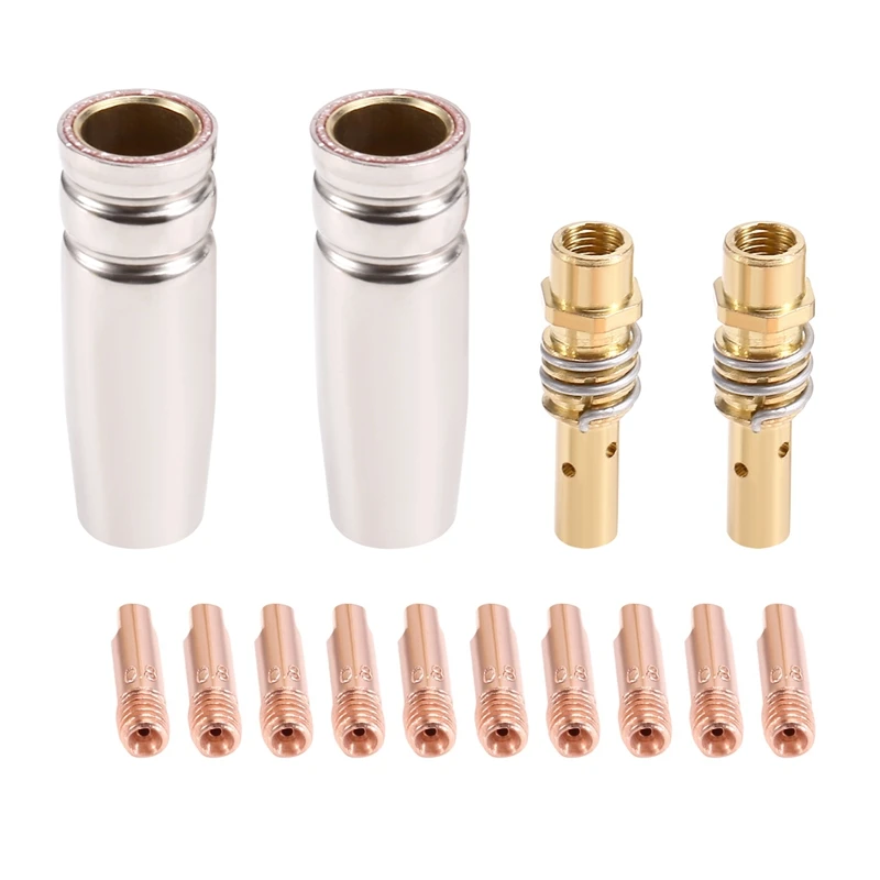 

14PCS 15AK Welding Torch Accessories Consumables MIG Torch Gas Nozzle Tip Holder Of 15AK MIG