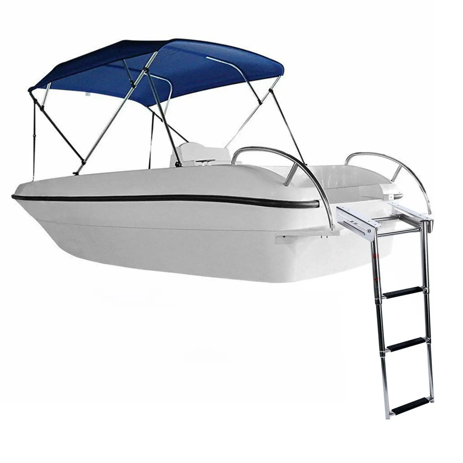 

3 Steps Boat Ladder Boarding Ladder Boat Marine Ladder Pontoon Boat Ladder