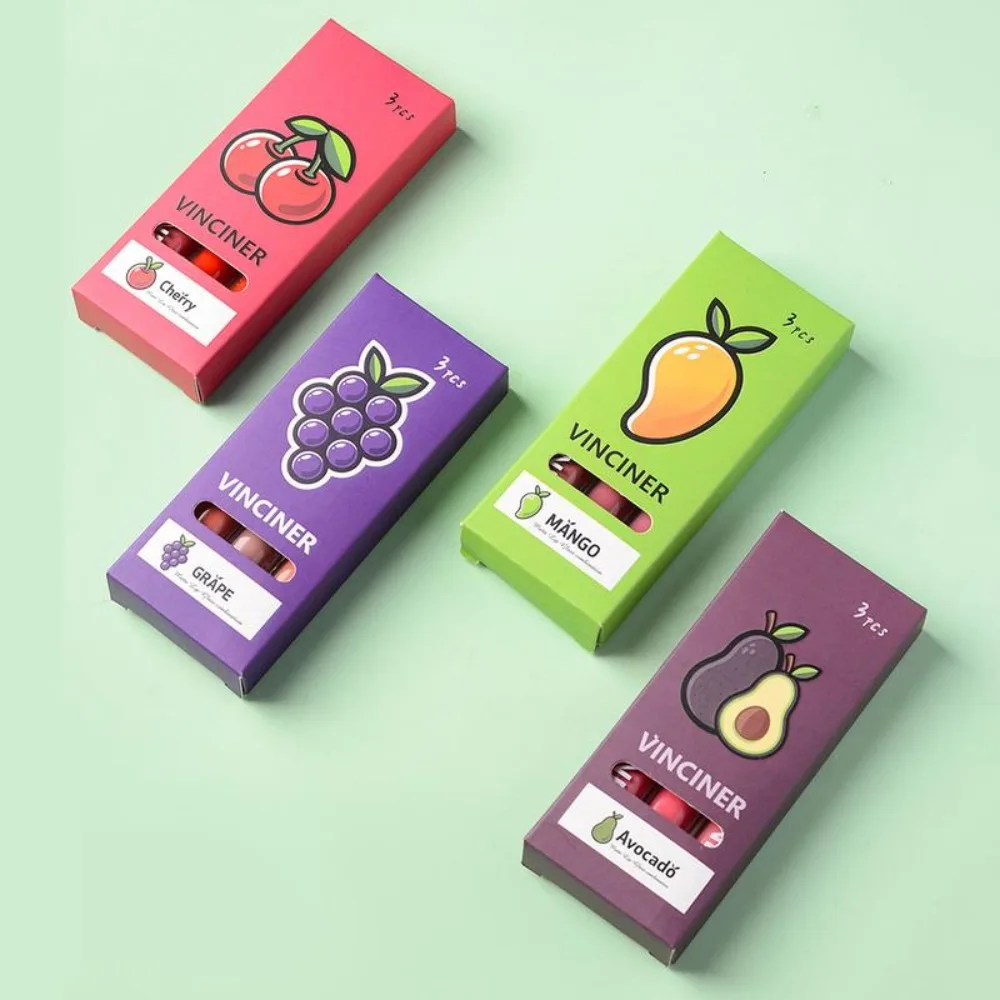 3pcs Cosmetics Waterproof Lip Gloss Set Non-stick Cup Long Lasting Matte Lipsticks Non-Fading Matte Lipstick Kit