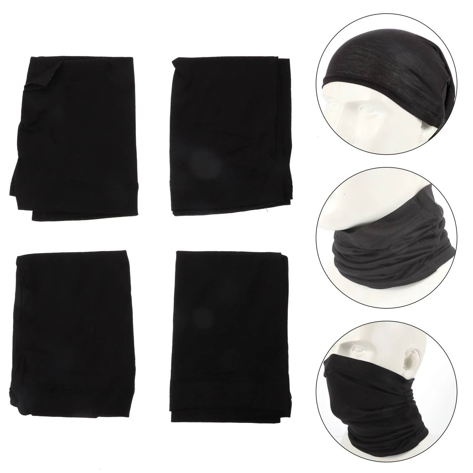 

4pcs Unisex Dreadlock Hat Elastic Headwrap Tube Hat Headband For Hair Protection Skin Friendly Cotton Headband