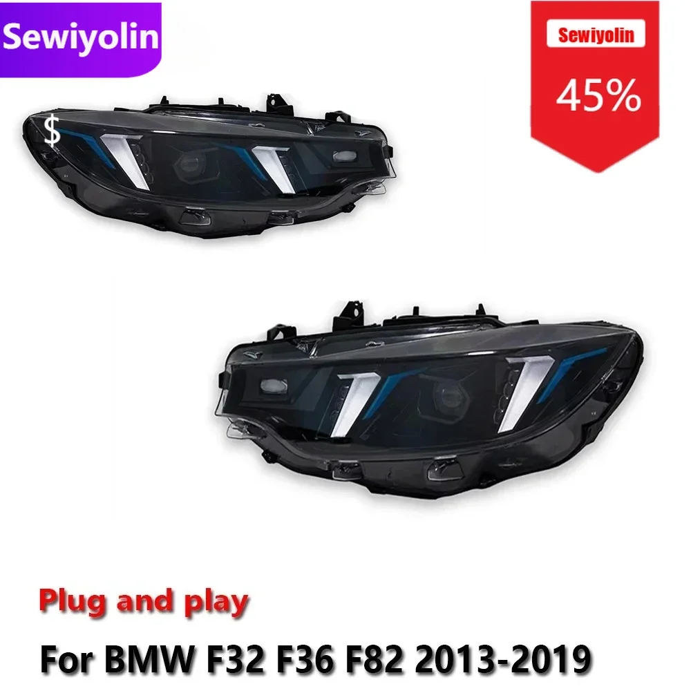 

Car DRL LED Headlight Light Assemblies For BMW F32 F36 F82 2013-2019 Auto Fog DRL Brake Turn Signal Lamp Plug and Play