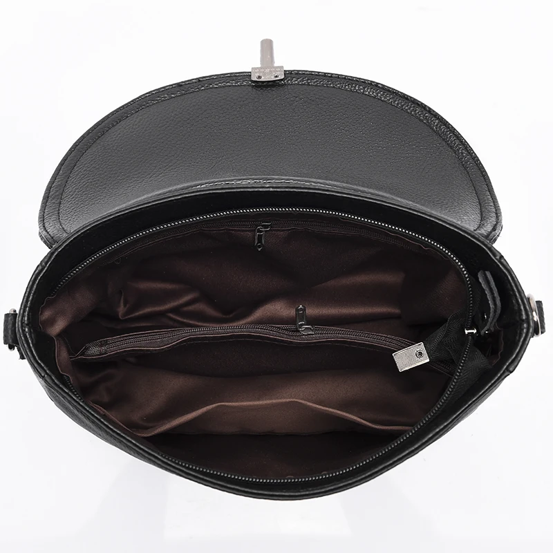 Bolso cruzado de piel auténtica para mujer, bandolera pequeña de piel de vaca auténtica, informal, a la moda