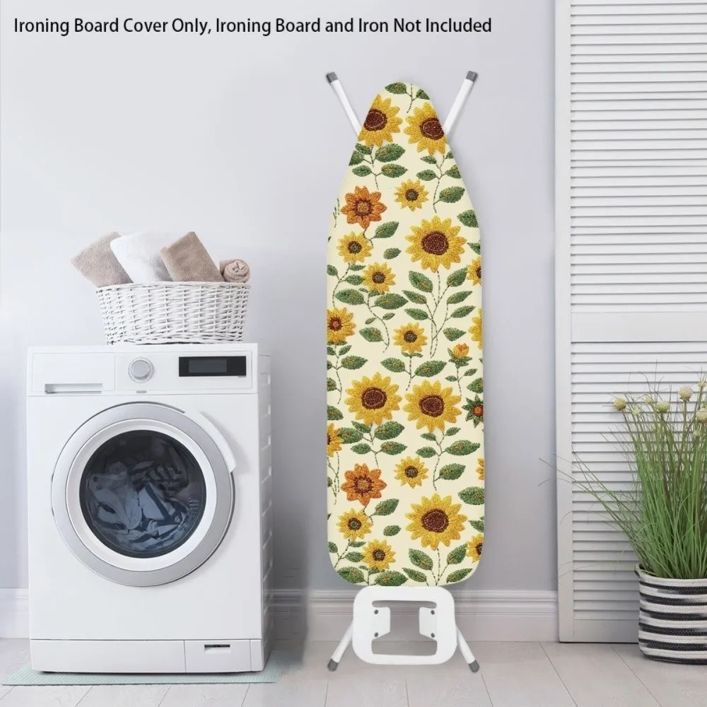 

Durable Ironing Board Cover Heat-resistant Stain Resistant Ironing Board Pad Elastic Printed Ironing Board Cloth