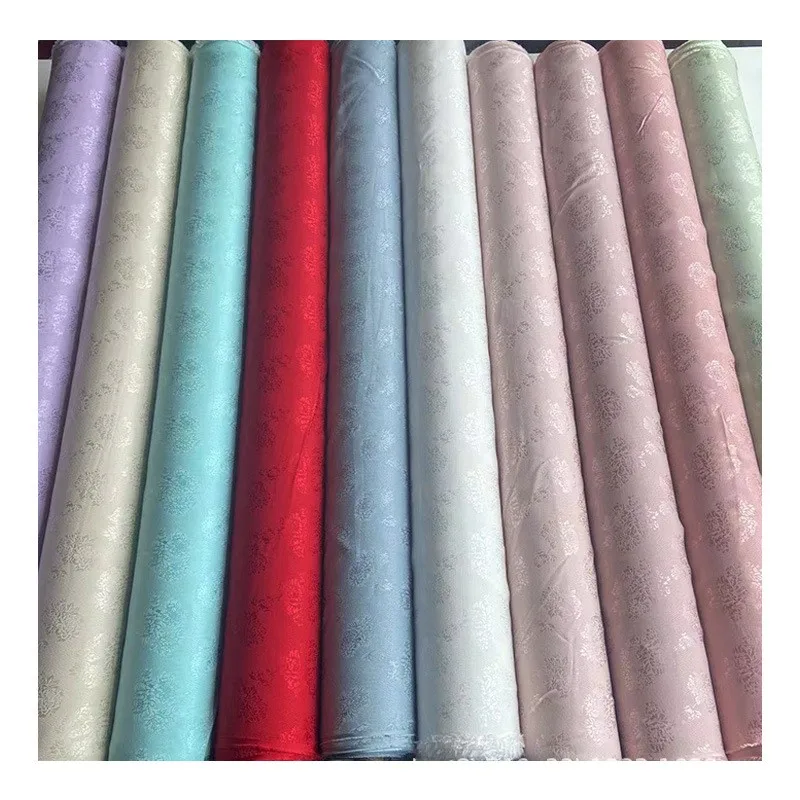 Jacquard full perforated silk fabric Hanfu cheongsam shirt