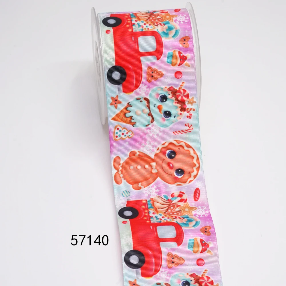 Tự Làm Hoạt Hình Giáng Sinh In Hình Grosgrain Nơ Cho Thủ Công Cung Cấp Phụ Kiện May Vá 5 Thước, Phẳng Nhựa 10 Miếng. 51171