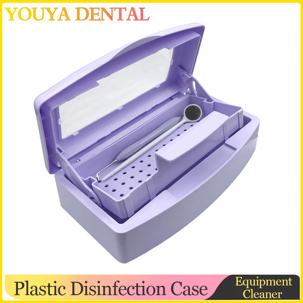 

Plastic Disinfection Case Nail Sterilizer Tray Disinfection Box Sterilizing Clean Nail Art Salon Manicure Implement Sanitize Box