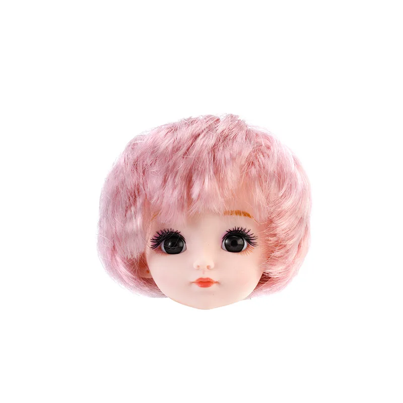 Fashion 30cm Doll Head 1/6 Bjd Doll Head Short / Long Hair Replacement Head Doll Toy Gift