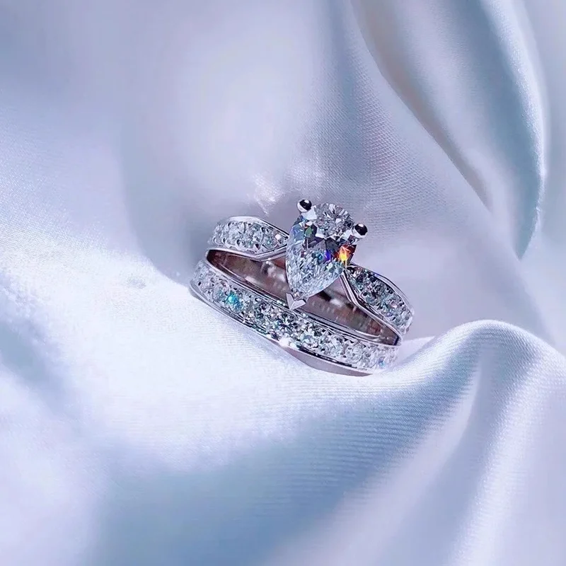 

Обручальное кольцо из стерлингового серебра 925 пробы с цирконом AAA и короной для женщин, ювелирные изделия