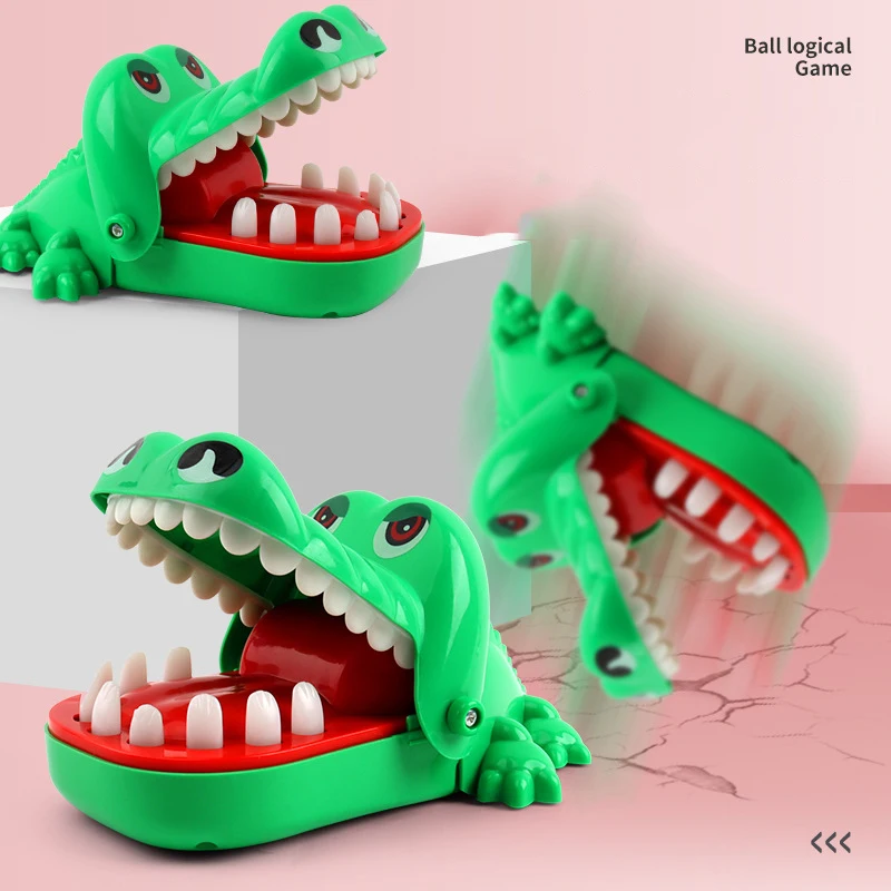 1Pc Children\'s toys crocodile by teeth biting finger toys educational training toys Parent-child interaction toys ﻿