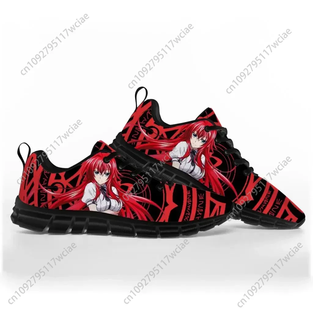 

Anime High School DxD Rias Gremory Sports Shoes Mens Womens Teenager Sneakers Custom High Quality Couple Shoe