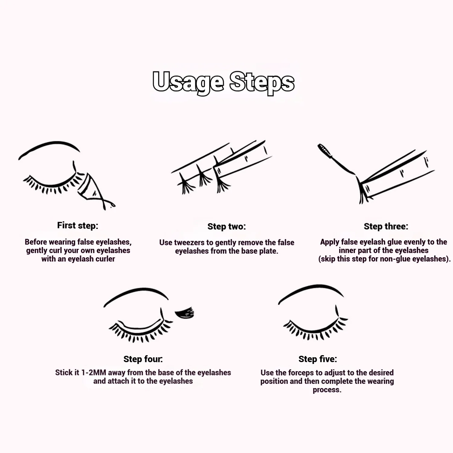 10 صفوف من الرموش الصناعية على طراز المانغا الطبيعية ذاتية اللصق خفيفة الوزن ثعالب سفلية رموش اصطناعية تمديد مكياج عيون مثالي