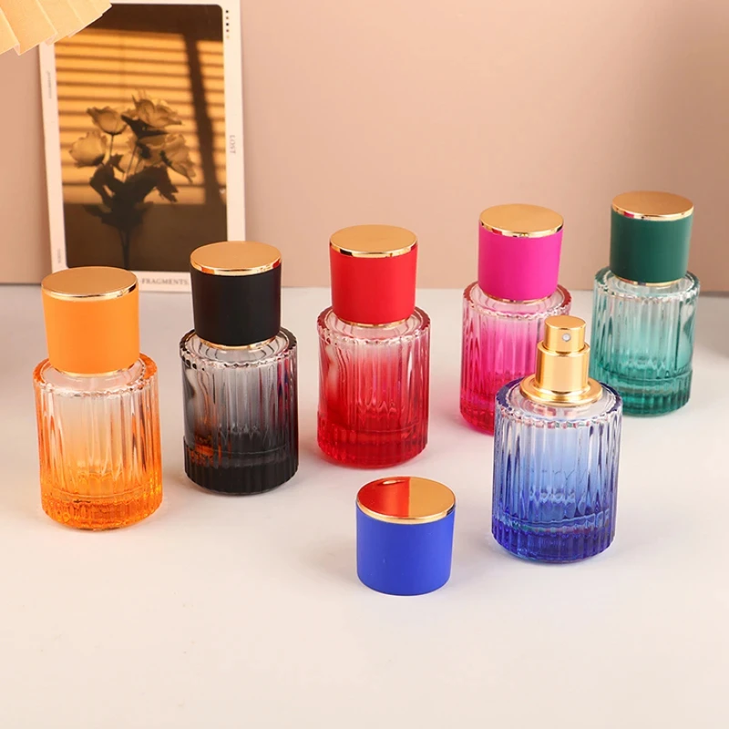 

30ML Perfume Dispense Bottle Durable Glass Refillable Perfume Sub-bottling Colorful Multifunction Perfume Spray Bottle Travel