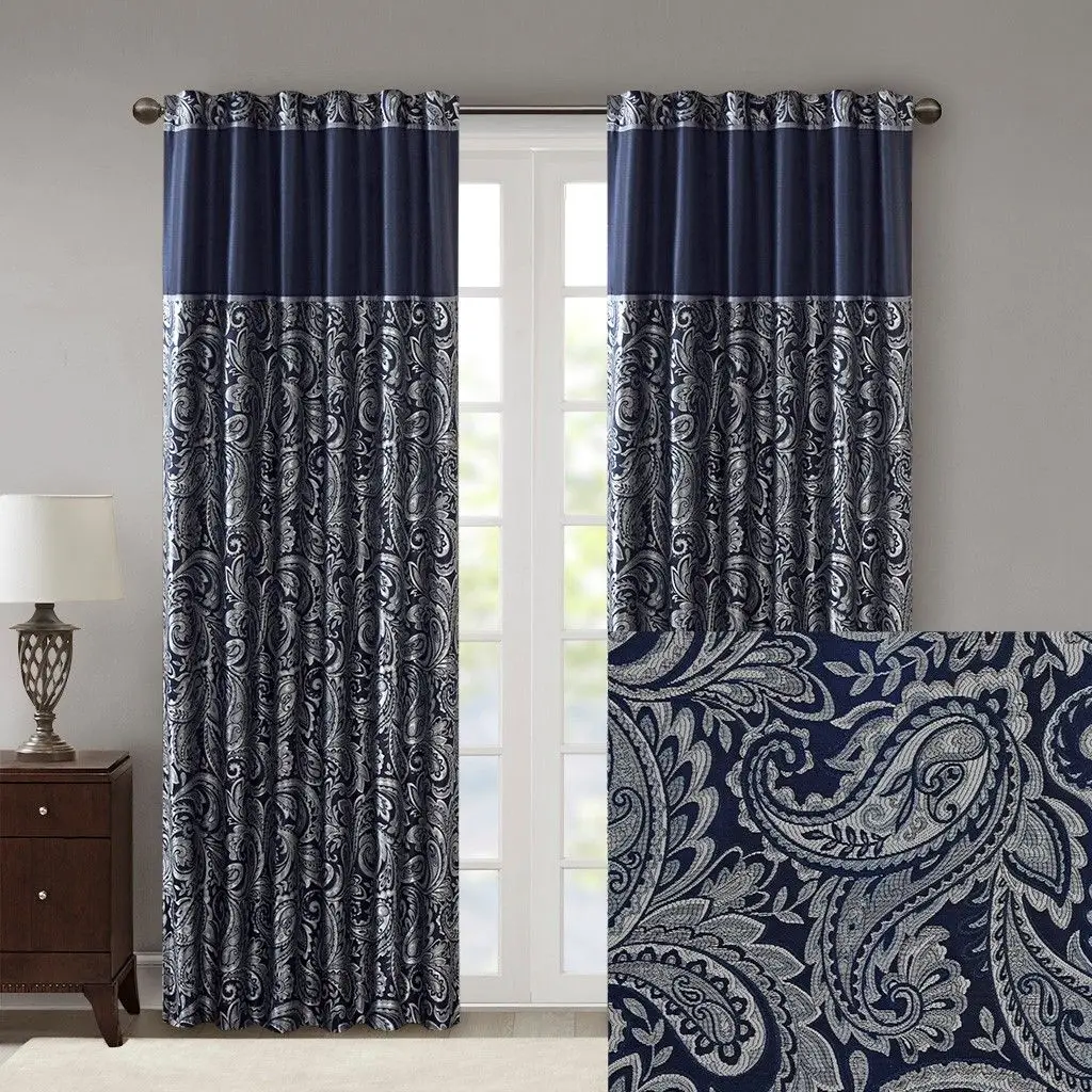 

Jacquard Curtain Panel Pair