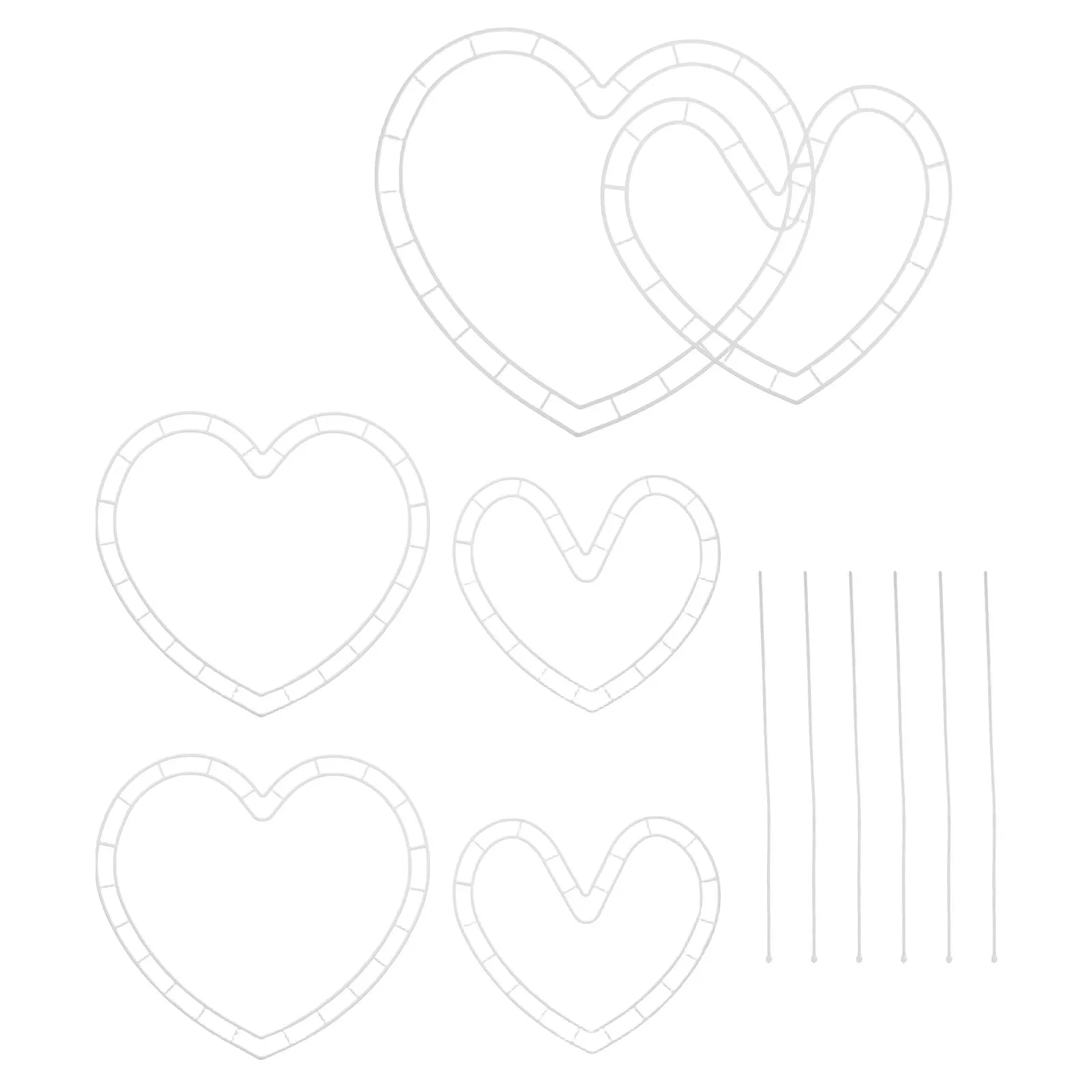 Heart Design Flower Vase Arrangement Holder Wedding Party Event Decor Centerpiece Bridal Bouquet Display Stand Floral