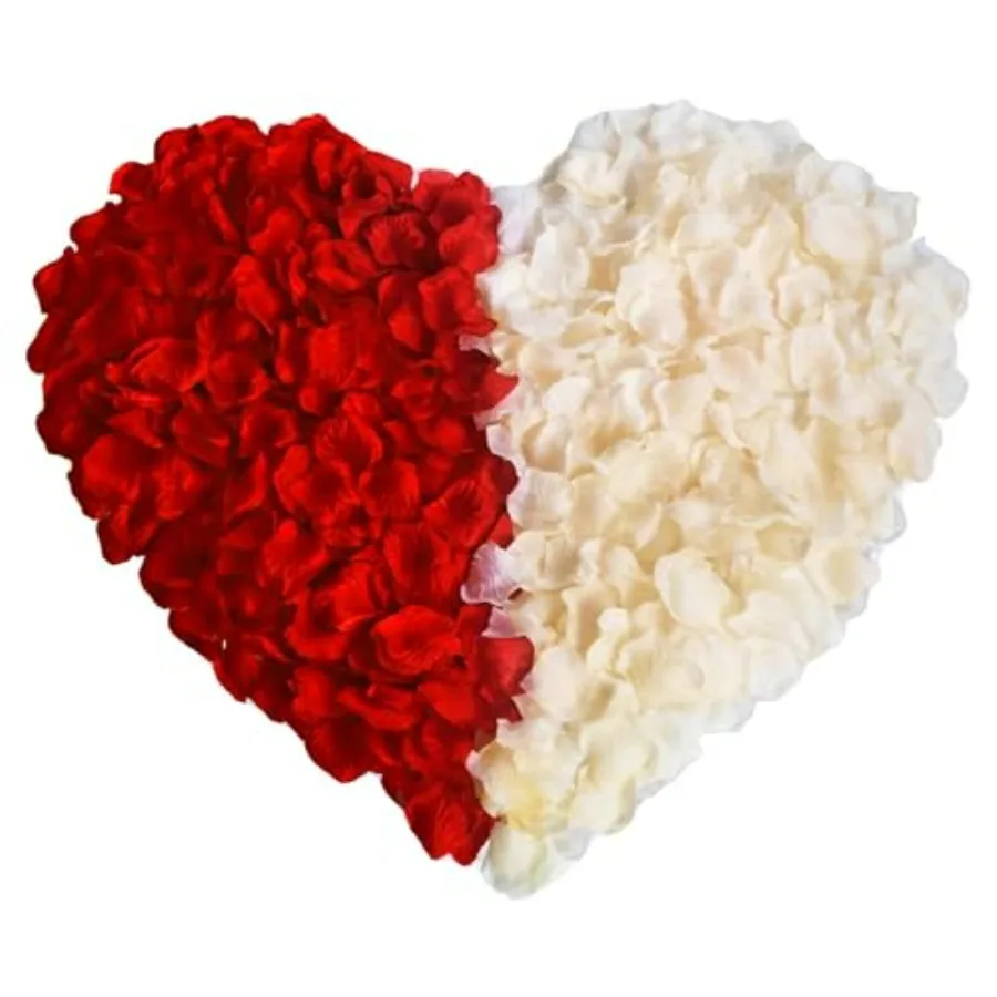 

2000PCS Artificial Silk Rose Petals Fake Rose Decoration for Romantic Night, Wedding, Event, Party, Proposal Anniversary, Flowe