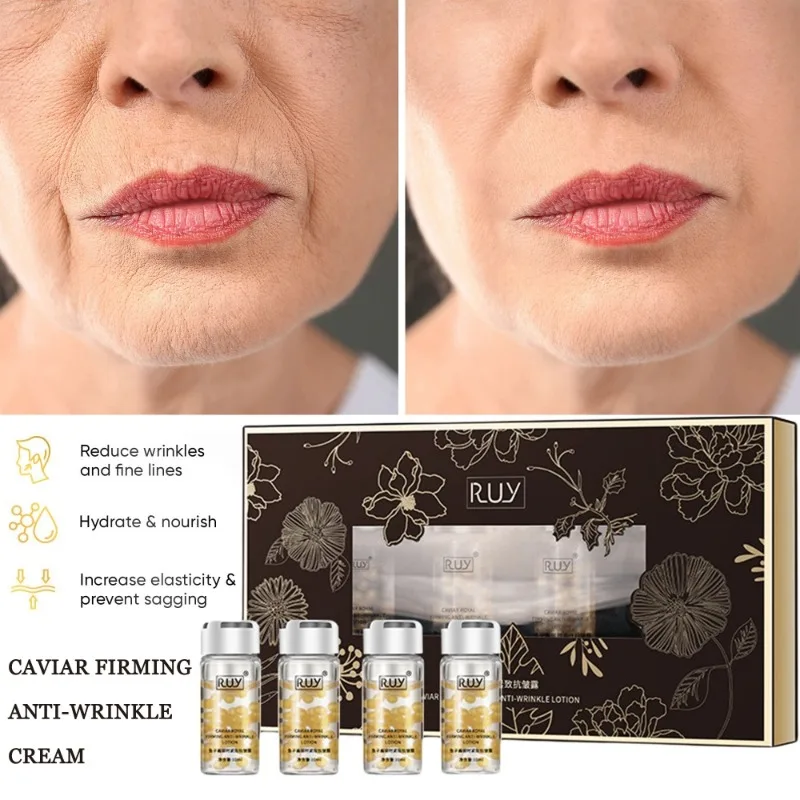 Caviar Royal Firming Anti-Wrinkle Lotion Face Serum Anti-Aging Moisturize and Improve Dull Skin and Brighten Skin Tone