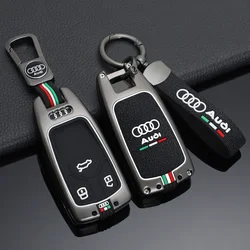 Car Remote Key Case Cover Protector Holder Shell for Audi A4 A4L A5 Q5 Q7 TT TTS 8S B9 2016 2017 2018 Auto Keychain Accessories
