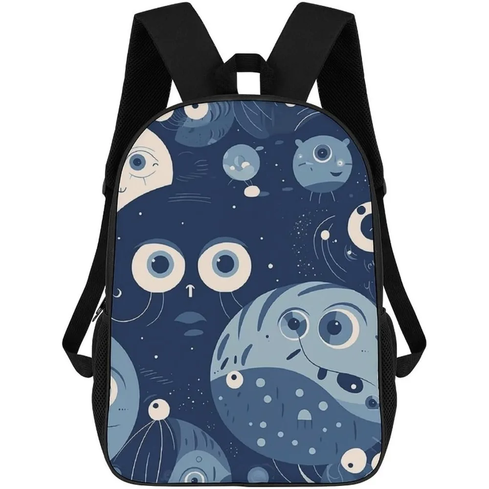 

Blue Cartoon Pattern Bookbag - Ultra Lightweight Portable Backpack Work Travel Backpack For Men Women Fits 16 Inch Notebook