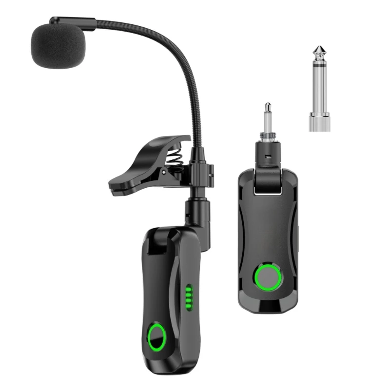Highly Fidelity Wireless Microphone for Instruments with Low Delay & Anti Interference Technology for Sound Transmission