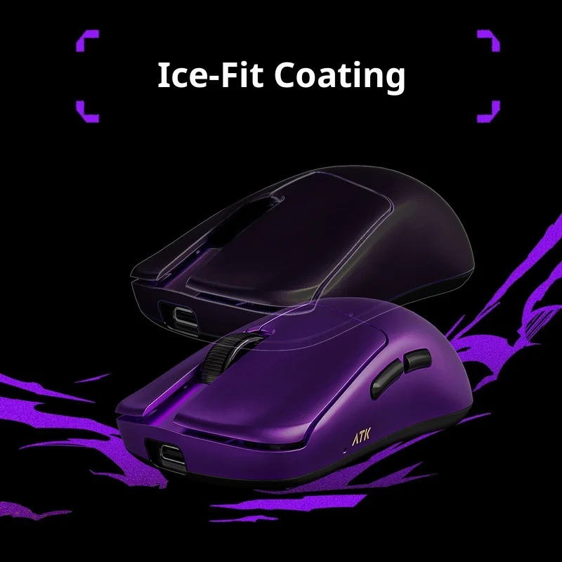 新しい Atk 超軽量ワイヤレスゲーミングマウス人間工学に基づいたデュアルモード長いバッテリー寿命コンピュータオフィス用マウスとキーボード
