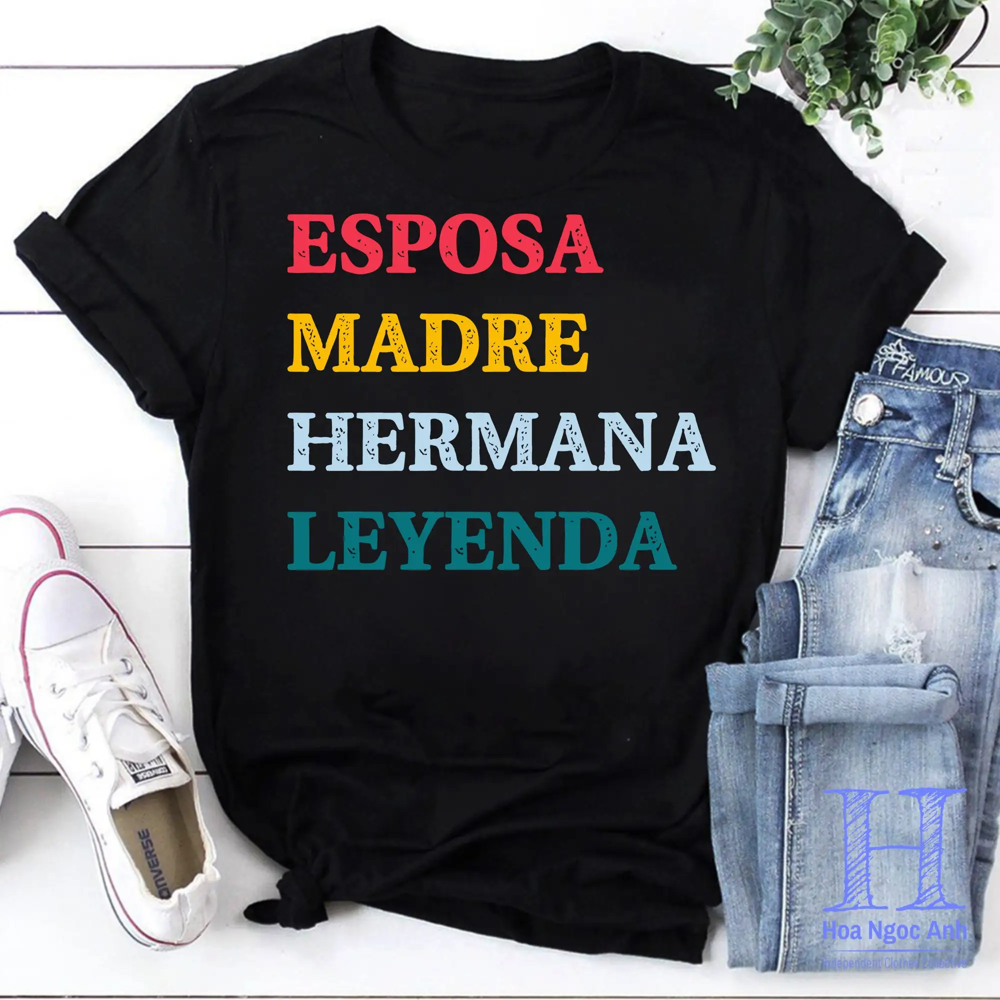 Esposa Madre Hermana Leyenda Wife Mother Sister Legend Vintage T Shirt Mother'S Day For