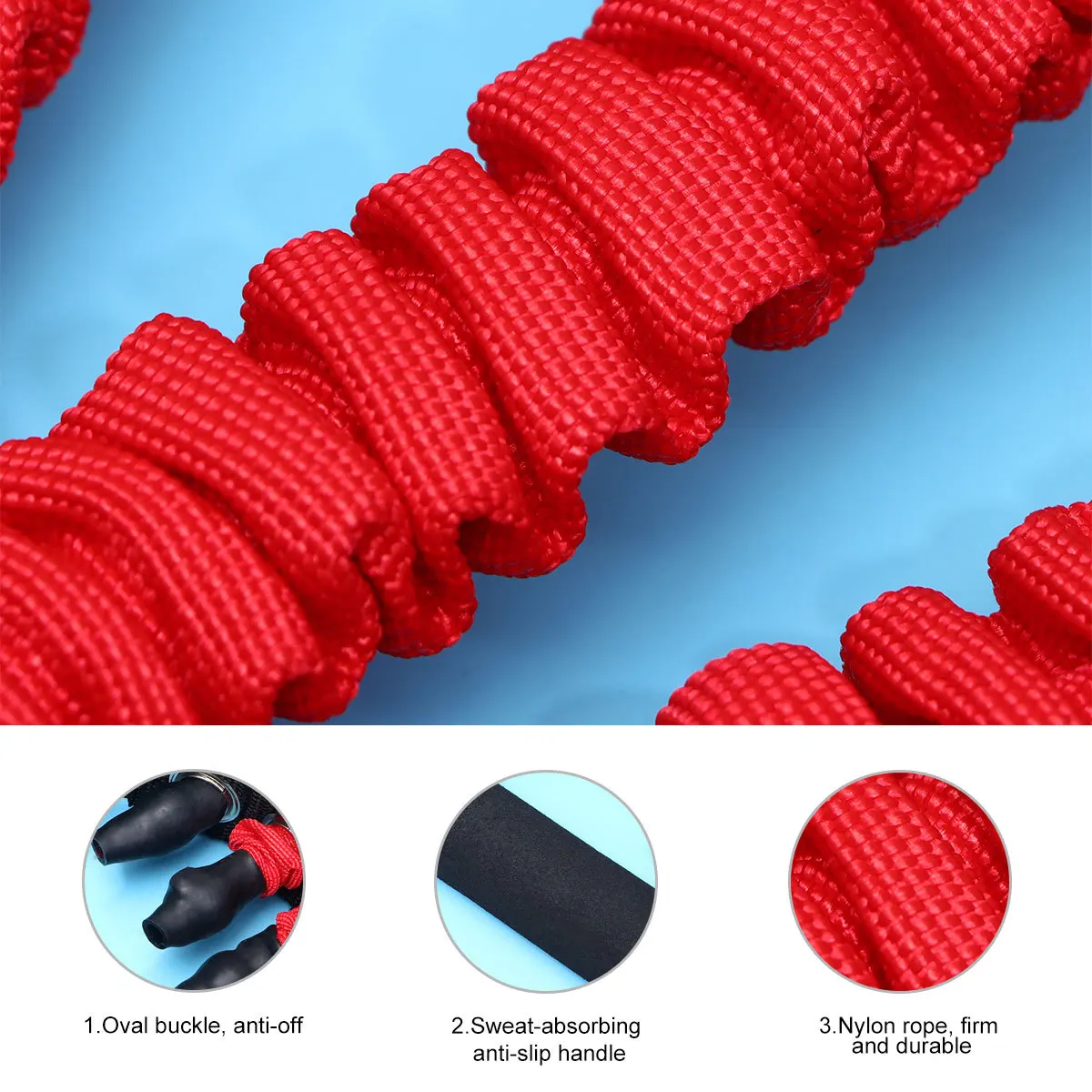 

Adults Chest Expander Three Tubes Spring Exerciser Fitness Tool Arm Pull Resistance Band Red 3x15 Pounds Portable for Muscle