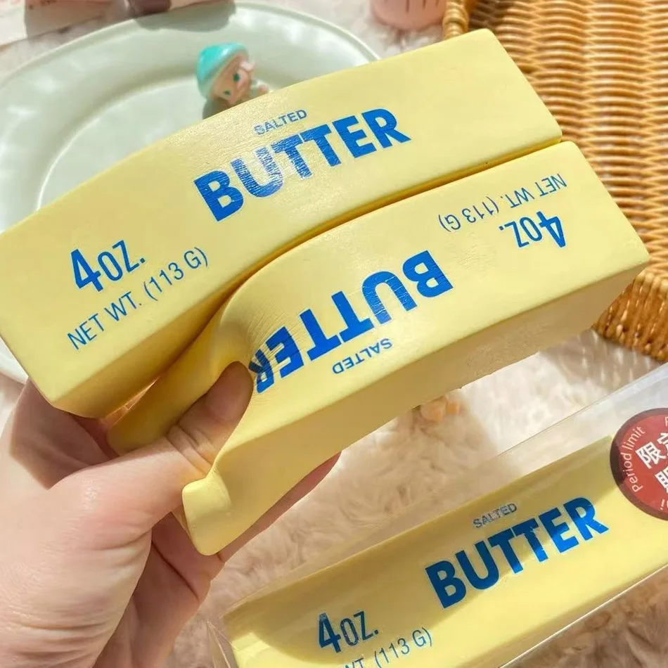 【Sonderangebot Squishy-Spielzeug】 Butterstangen, Würfel, Käseblöcke & Gelbe Enten, Handquetsch-Fidget-Spielzeug, Stressabbau-Geschenk – Detail 14