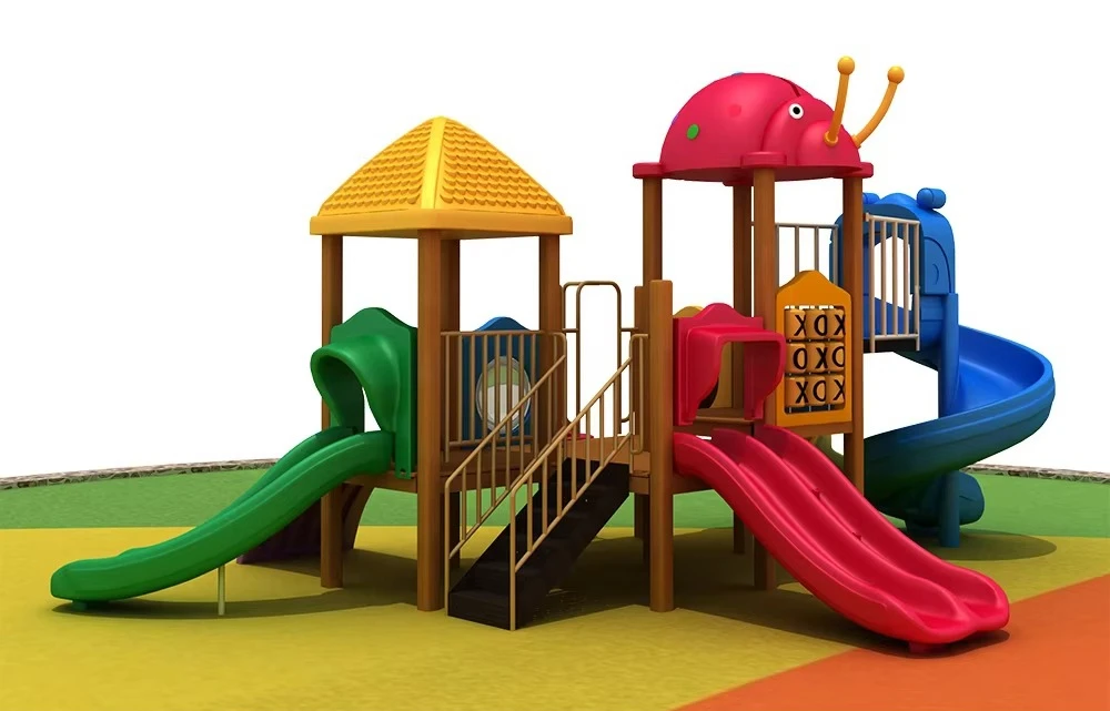 Accept Customized Various Types Theme Outdoor Plastic Slide Playground Equipment Sets