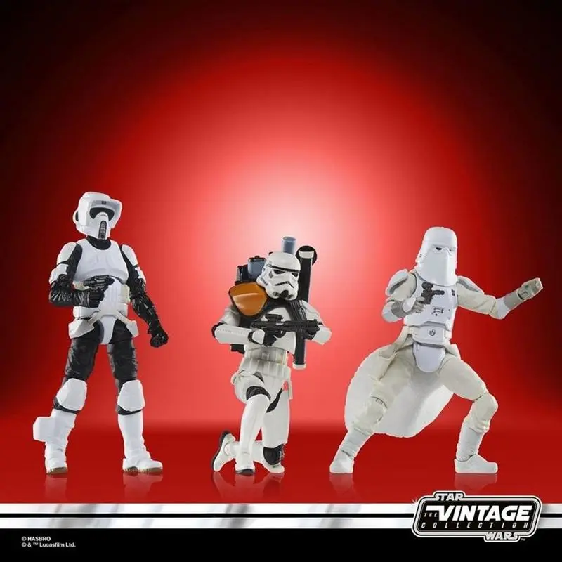 متوفر في المخزون حرب النجوم الأصلية مجموعة عتيقة Stormtroopers of the Empire 3-Pack 3.75 بوصة مقياس عمل نموذج لجسم اللعب