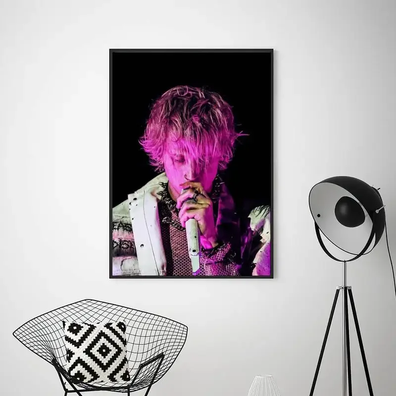 Singer M-Machine Gun K-Kelly POSTER Prints Wall Pictures Living Room Home Decoration Small