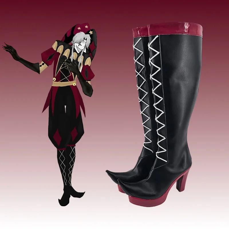 The Freak Circus Pierrot Clown Cosplay Boots Shoes Halloween Carnival
