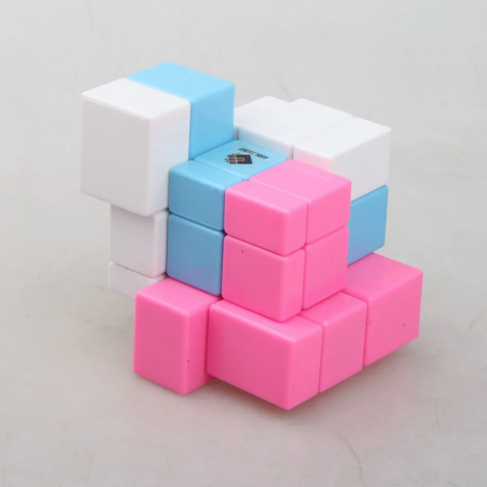 TiSe Mirror Magic Cube 3x3x3 Tricolor Personalized Mirror Blocks TiSe Professional Speed Puzzle Toys For Kids Gift Toy