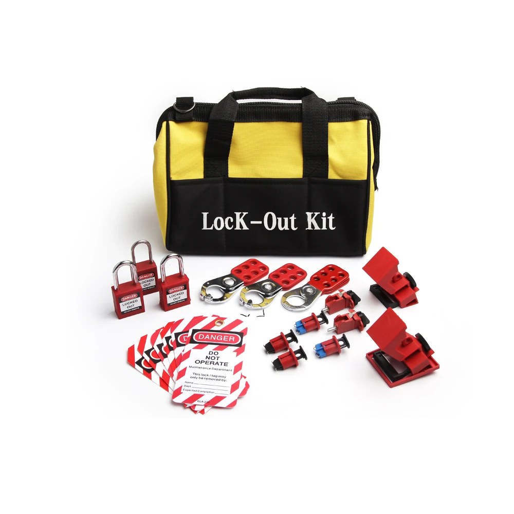 Industrial Personal Safety Breaker Lockout Tool Bag Kit