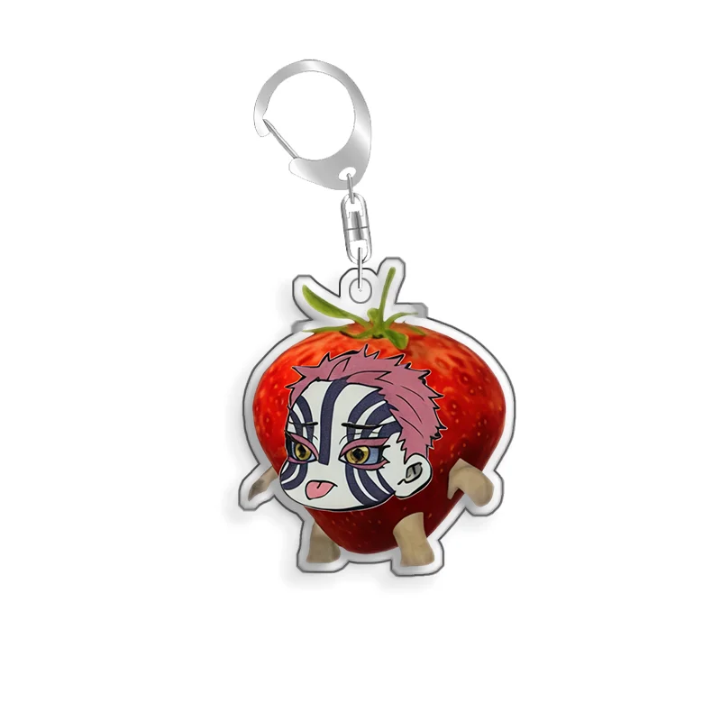 For Demon Slayer Kokushibo Douma Tomioka Giyuu Rengoku Kyojuro Acrylic Selfmade Cartoon Anime Keychain Pendant Toy Gift 5cm - view 5