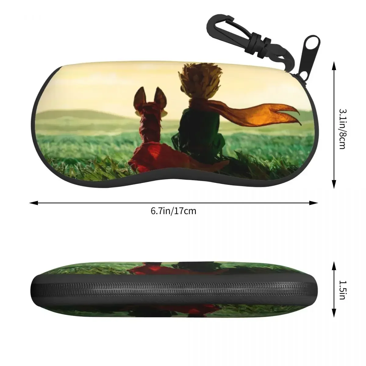 The Little Prince Fox Shell Eyeglasses Protector Cases Fashion Sunglass Case Classic France Fairy Tale Fiction Glasses Bag