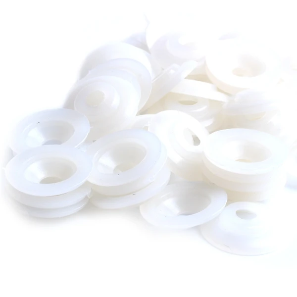 50Sets White Toy Doll Making Craft Joints 20mmx20mm 20mmx5mm