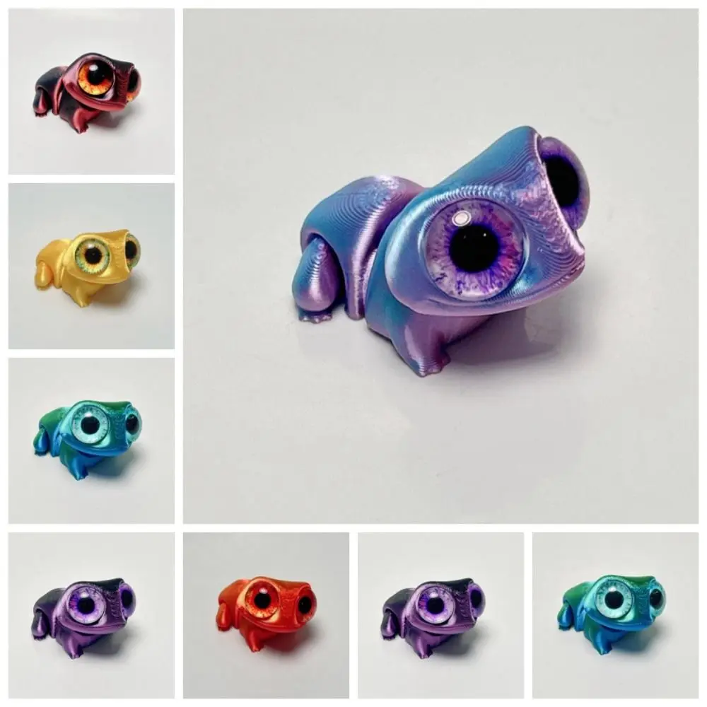 

Cute Big Eyes 3D Printed Frogs Ornament Cartoon Handicraft 3D Printed Frog Model Realistic Figurine 3D Printed Frog Toy