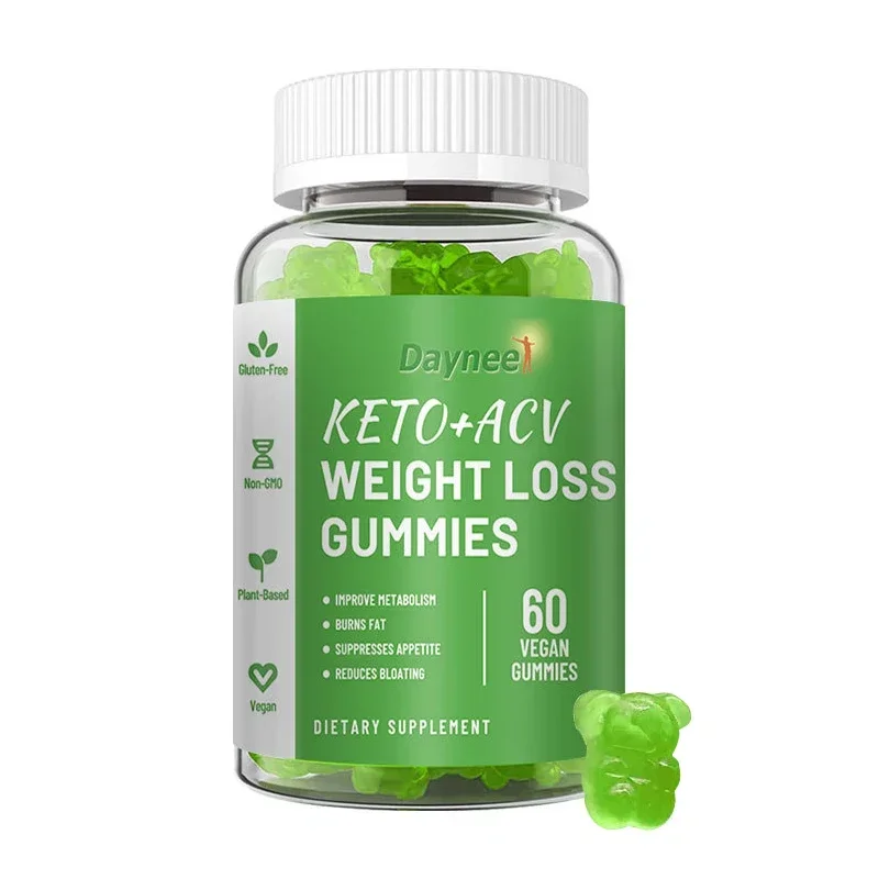 60 Capsules Apple Cider Vinegar Gummies Body Metabolism Digestive Gummies ACV Vitamin B6 B12 Increase Energy Levels