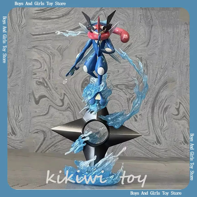 20cm New Pokemon Anime Figure Gk Greninja Figures Water Shuriken Pvc Figurine Statue Collection Model Doll Decoration Toys Gift