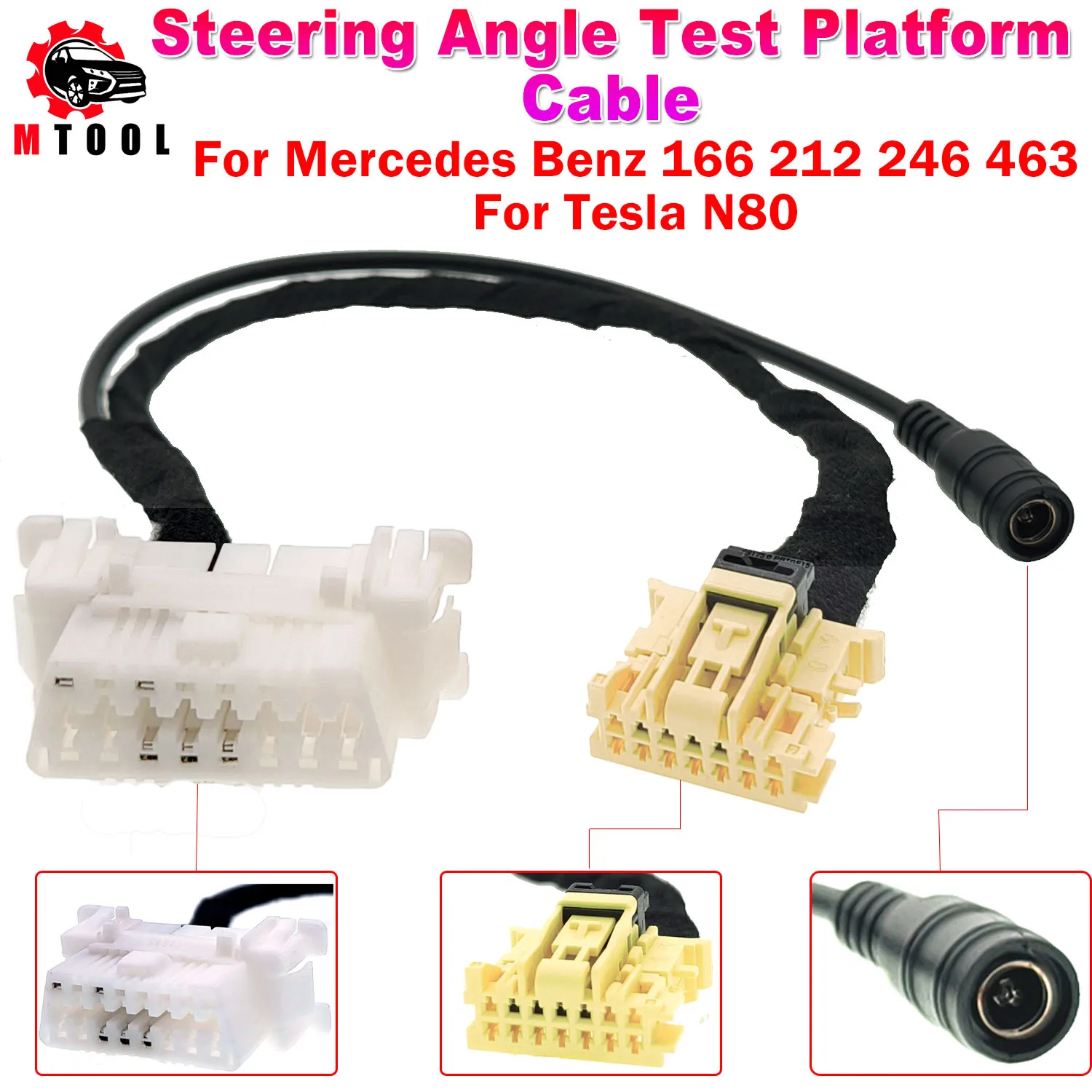 Test platform cable for Mercedes Benz 166 212 246 463 Steering angle Control Module N80 Test Bench Cable