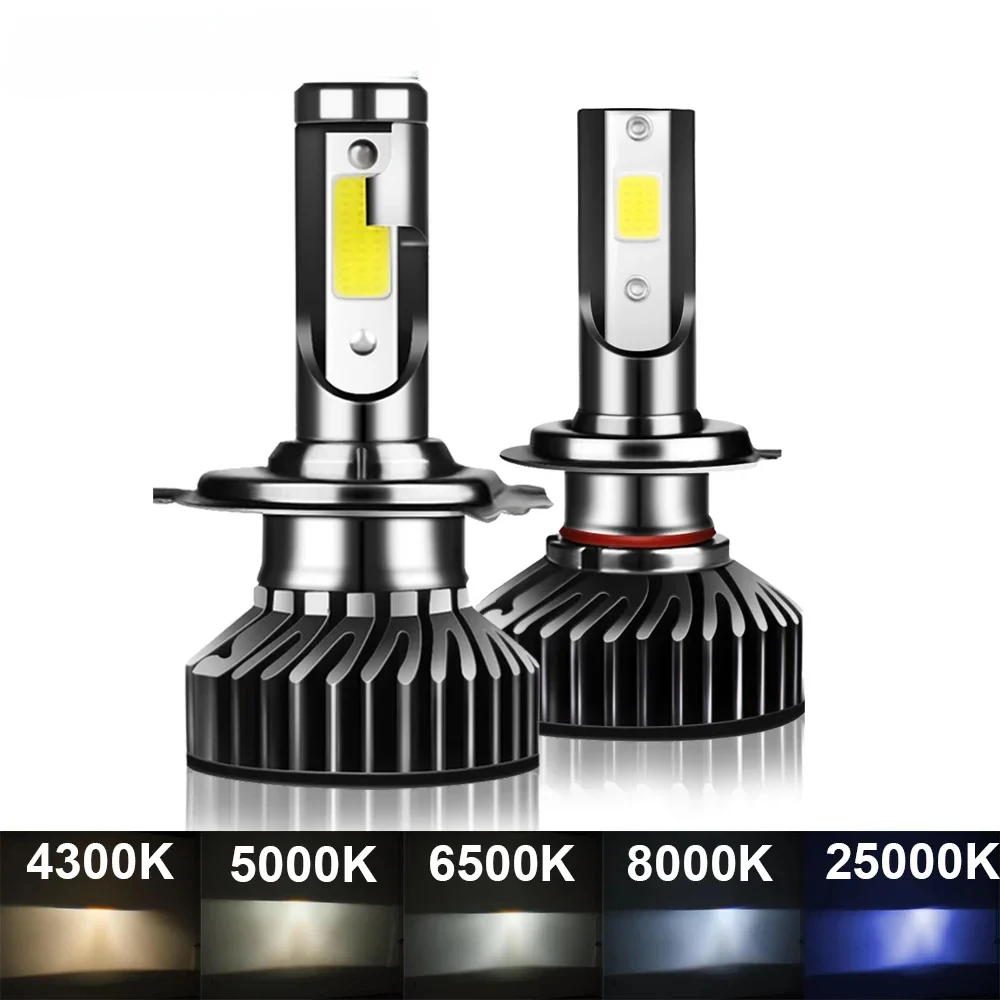 

80W 14000LM Car Haedlight H4 H7 H1 LED H8 H9 H11 4300K 5000K 6500K 8000K 25000K Auto fog Light 80W 16000LM 12V car accessories