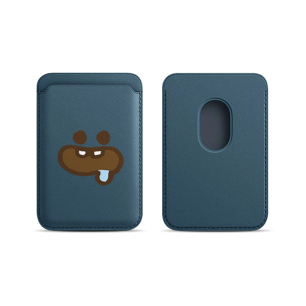 Foodie Cartoon Leder-Kartenetui Handyhülle Kartenhalter für Magnetische Hülle Geeignet für alle iPhone Magsafe Karten-Handy-Rückseiten-Taschen – Detail 7